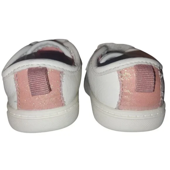 Carter's Just One You Baby Girls' Emily First Walk Sneakers - White Sz 3 - Picture 8 of 10